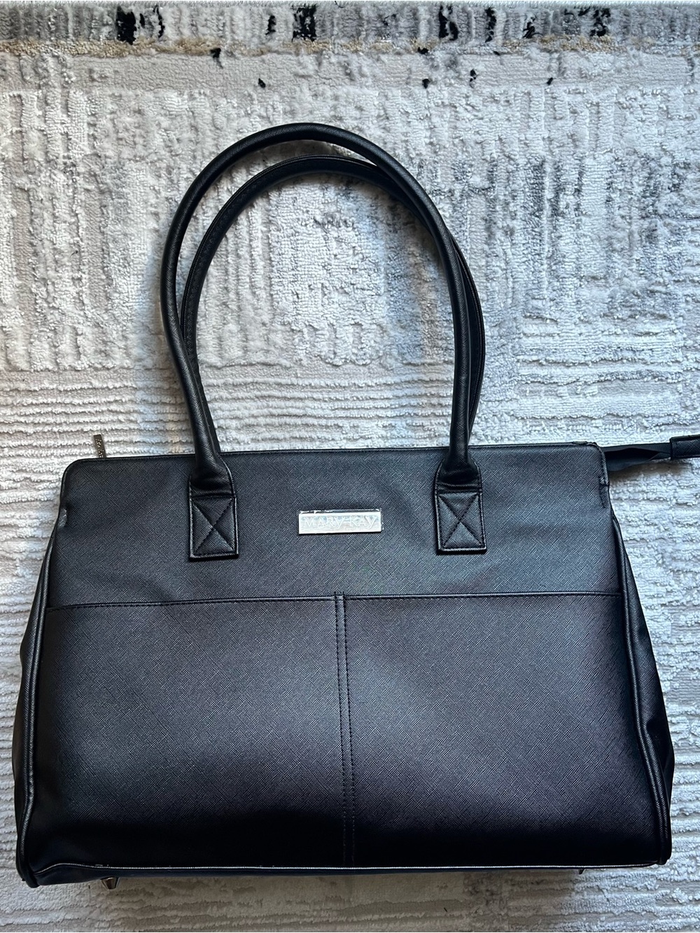 Mary Kay Classic Black Structured Tote Bag - Women's Work & Travel
